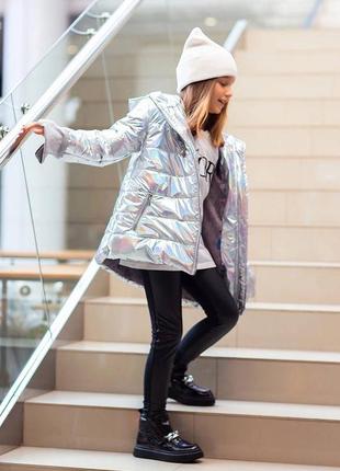 Сьельга демисезонная куртка на силиконе для девочки подростка