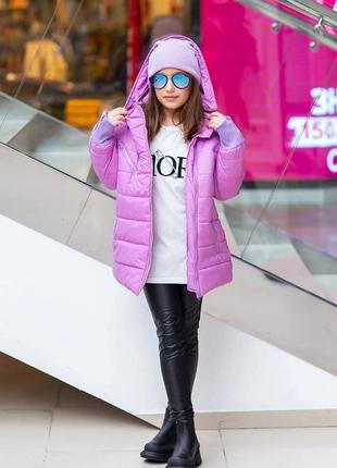 Сьельга демисезонная куртка на силиконе для девочки подростка