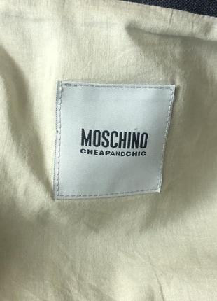 Жакет лляний дизайнерский moschino (123-576)6 фото