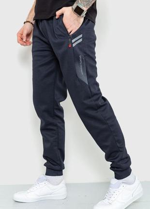 Спорт штани чоловічі демісезонні, колір темно-синій2 фото