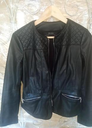 Продам женскую куртку, zara из экокожи