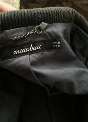 Шкіряна куртка в стилі гранж бірюза muubaa2 фото