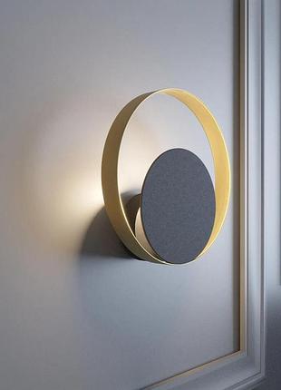 Настенный светильник mj-light oreo bk+gd 16003