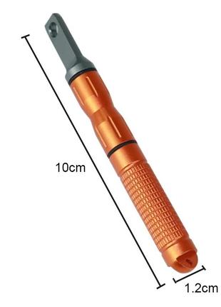 Туристическое огниво edc в алюминиевом герметичном корпусе. черный