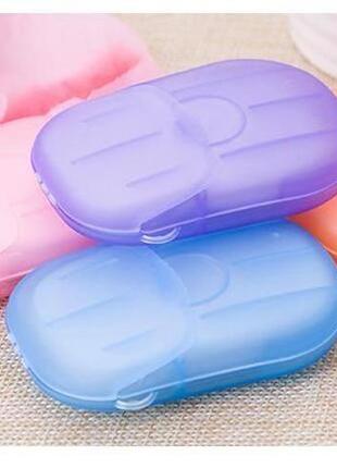 Туристическое компактное мыло в пластинах 20 шт. карманное мыло.