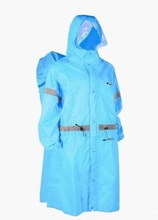 Пончо bluefield, накидка от дождя на рюкзак до 100 литров. плащ-пончо размер m синий.