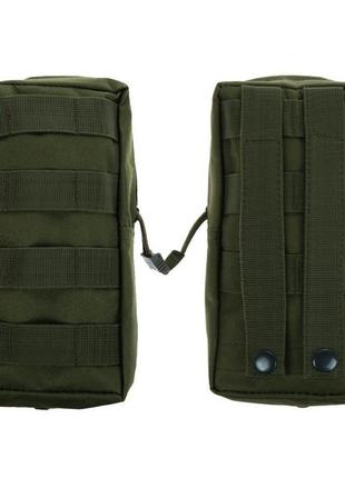 Тактический подсумок молле. тактическая сумка-аптечка (molle) зеленая.