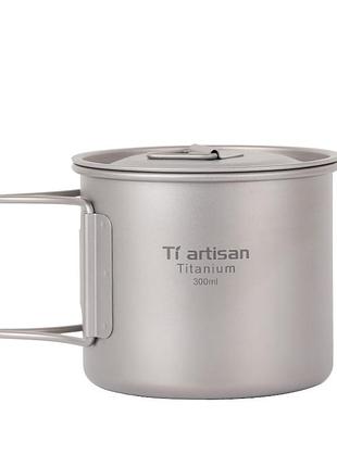 Титановая кружка tiartisan 300 мл. чашка из титана.