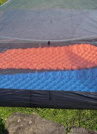 Туристичний надувний килимок lighttour помаранчевий.3 фото
