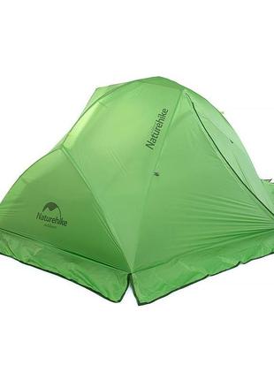 Намет двомісний naturehike star river 2 silicone 20d зі спідницею зелений.