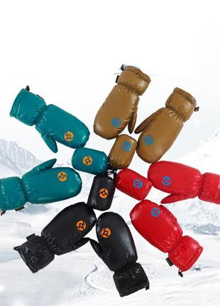Пухові рукавички рукавиці aegismax з гусовим пухом 800 fp зимові рукавиці для кемпінгу червоні.9 фото