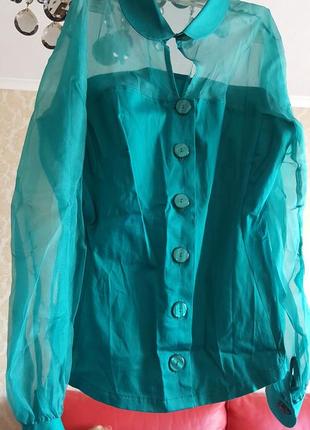 Шелковая оригинальная блузка nara camicie, размер м/2