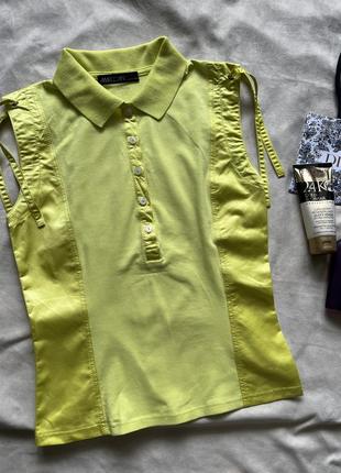 Брендова яскрава футболка , кофта від marc cain sport , поло1 фото