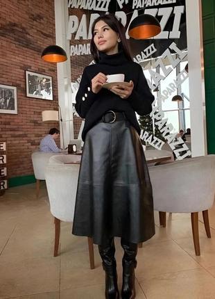 В наявності 🇺🇦шкіряна спідниця.  модель