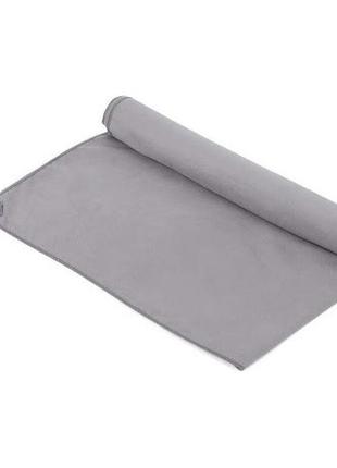 Туристичний рушник bluefield з мікрофібри 70х35см. сірий.