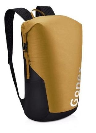 Легкий туристический рюкзак gonex 35l для трекинга. складной рюкзак-гермомешок. желтый.