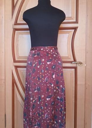 Шелковая юбка миди с разрезами jigsaw4 фото