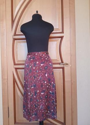 Шелковая юбка миди с разрезами jigsaw2 фото