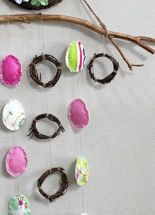 Набор венок пано на стену декор на великдень пасха пасхи венчик крупной декор весенний