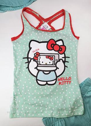 Майка футболка борцовка hello kitty1 фото