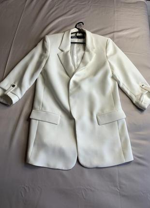 Білий піджак zara