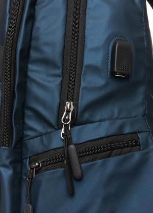 Рюкзак (чорний,синій)4 фото
