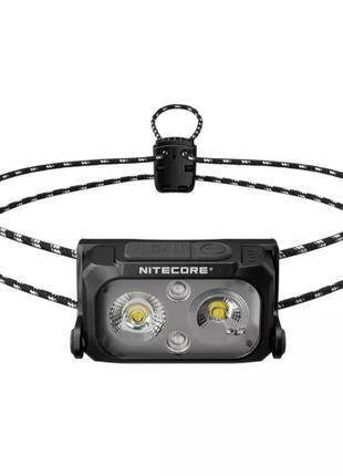 Налобний ліхтар nitecore nu25 ul (400lm, 650 mah, type-c usb, 3 джерела світла, red light)