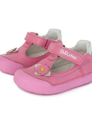 Кожаые туфли для девочки ddstep4 фото