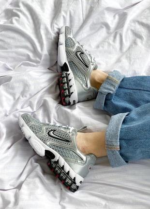 Женские кроссовки nike x stussy air zoom spiridon cage 2 silver / smb4 фото