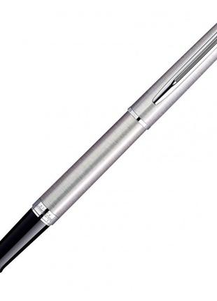 Замечательная ручка перьевая waterman hemisphere s/s ct fp f 12 004 серый