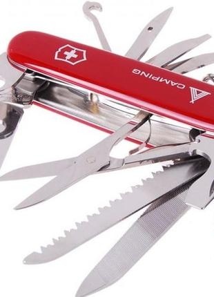 Складной удобный нож victorinox ranger 13763 красный4 фото