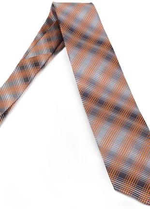 Насыщенный мужской широкий галстук schonau & houcken (шенау & хойкен) fareps-93 оранжевый2 фото