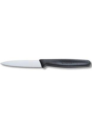Качественный кухонный нож для нарезки фруктов и овощей victorinox 50633 черный
