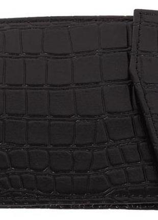 Зажим для купюр кожаный black croco vip collection 003.a.croc черный