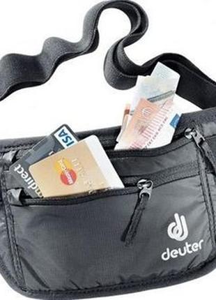 Нательный кошелек deuter security money belt i black, черный