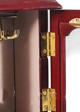 Надежный шкафчик для украшений king wood 25066c вишневый4 фото