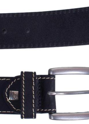 Мужской кожаный ремень lindenmann 3,7 см черный