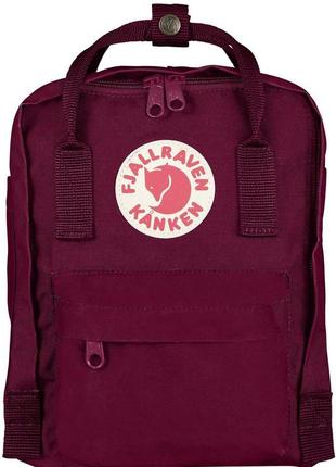 Городской рюкзак fjallraven kanken mini 23561.420, 7 л, бордовый