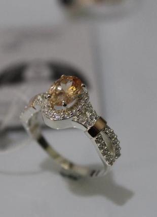Серебряное кольцо с золотыми накладками, украина ch00212 фото