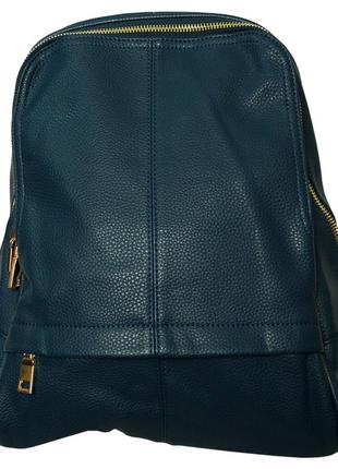 Рюкзак из кожзама bag leatherette 2-1, темно синий 7 л1 фото