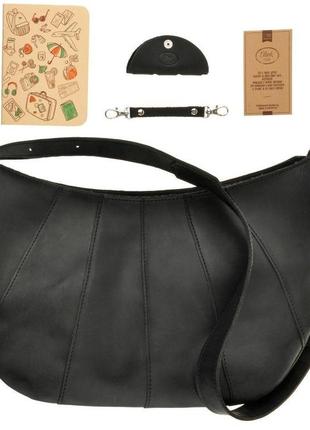Женская кожаная сумка blanknote bn-bag-12-g графит6 фото