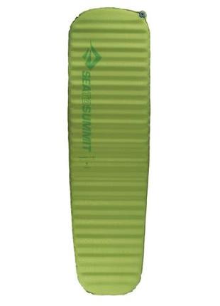 Длинный зеленый самонадувной коврик sea to summit light si large green sts amsicll, 198х64 см.