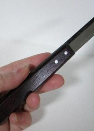 Нож для чистки овощей victorinox, деревянная ручка, коричневый6 фото