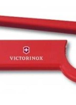 Открывалка для бутылок victorinox, нержавеющая сталь, красная1 фото