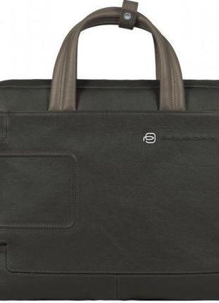 Мужской вместительный портфель из натуральной кожи piquadro vibe/grey-taupe, ca1903vi_grto темно-серый