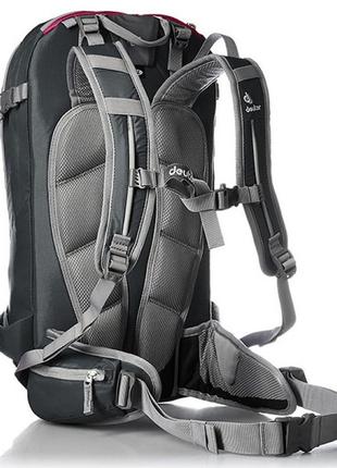 Рюкзак deuter freerider, 3303117 4507, 24 л, sl, черный с бордовым3 фото