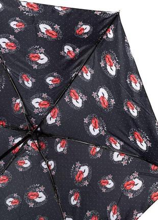 Механический женский зонт h due o черный