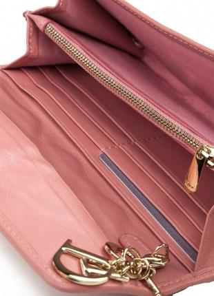 Роскошный стеганный женский кошелёк dog-512p нежно-розовый2 фото