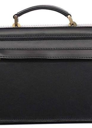 Кожаный малый портфель manufatto, черный2 фото