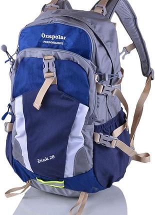 Туристический рюкзак onepolar w1729-navy синий 28 л1 фото